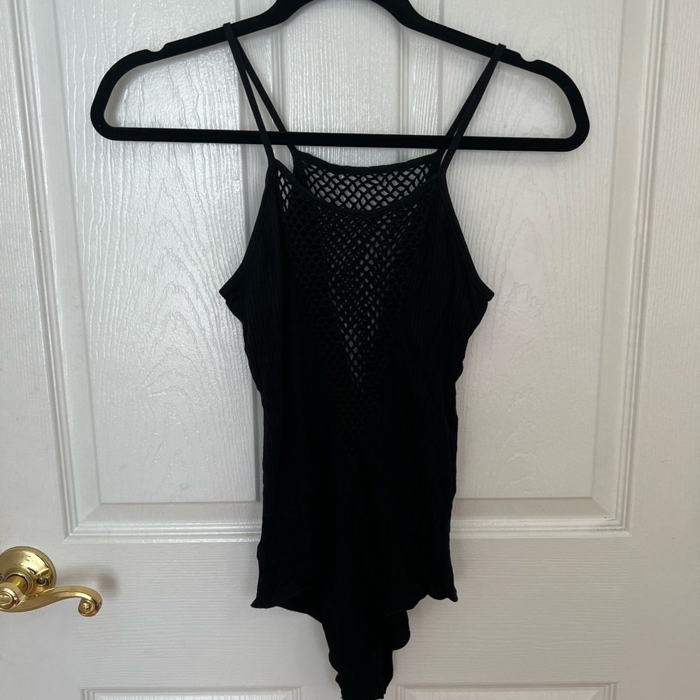 Emma & Sam Black Ribbed Bodysuit - Picture 3 of 7